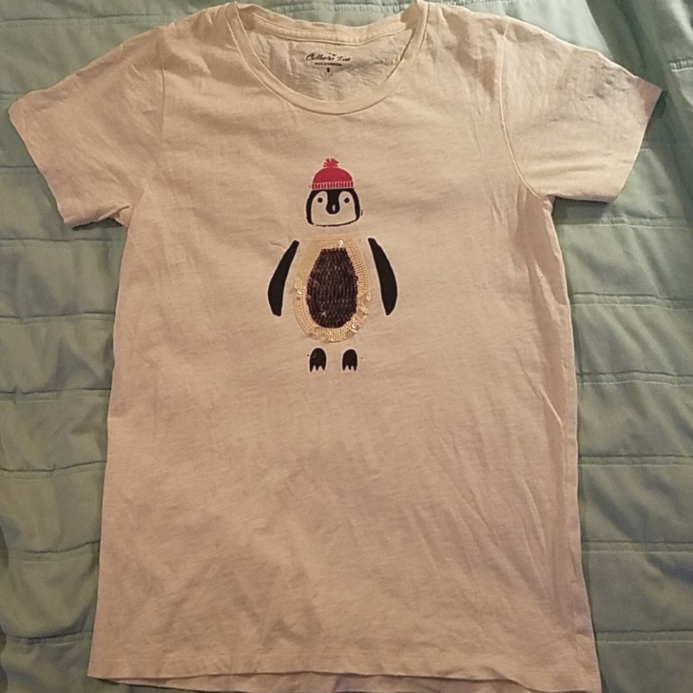 Jcrew Sequined Penguin Collector Tee
